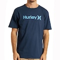 Camiseta Masculina Hurley O&O Solid SM26 AZUL ESCURO