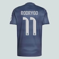 Camisa Real Madrid II 25/26 Masculina Adidas 11 Rodrygo AZUL ESCURO