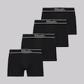 Kit Cueca Boxer Mash sem Costura - 4 Unidades PRETO