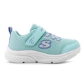 Tênis Infantil Skechers Wavy Lites Blissfully Free VERDE/ROXO