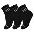 Meia Wilson Cano Curto B2412410 39 ao 44 - Pack Com 03 Unidades Preto e Cinza PRETO