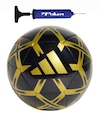 Kit Bola de Futebol de Campo Adidas Starlancer Club + Bomba de Ar PRETO/OURO
