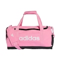 Mala Duffel Pequena Linear Adidas Unissex Adultos ROSA/BRANCO