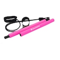 Kit Barra Pilates Elástico Pedal Gold Sports Master ROSA