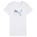 Camiseta Puma Feminina Essentials Logo Lab Algodão BRANCO