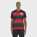 Camiseta Flamengo Emoção Masculina VERMELHO/PRETO
