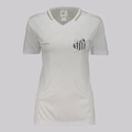 Camisa Do Santos Deslocar Feminina BRANCO