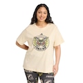 Camiseta Plus Size Feminina adidas FARM BEGE