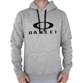 Blusão de Moletom Oakley Canguru Dual Hoodie II WT25 Heather CINZA