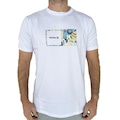 Camiseta Hurley Double Up Surf Noise WT25 Masculina BRANCO