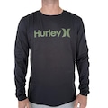 Camiseta Hurley Manga Longa O&O Solid WT25 Masculina PRETO