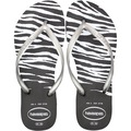 Chinelo Havaianas Slim Animal Print Feminino PRETO