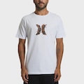 Camiseta Masculina Hurley Plus Size Icon Garden BRANCO