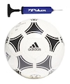 Kit Bola de Futebol de Campo adidas Tango Glider + Bomba de Ar BRANCO/PRETO