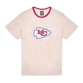 Camiseta Masculina New Era Kansas City Chiefs NFL Game 2025 OFF WHITE