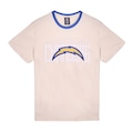 Camiseta Masculina New Era Los Angeles Chargers NFL Game 2025 OFF WHITE