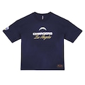 Camiseta Masculina New Era Los Angeles Chargers NFL Game Sao Paulo 2025 AZUL