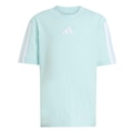 Camiseta Infantil adidas 3 Listras AZUL CLARO