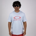Camiseta Oakley Ellipse Fingerprint SS Tee Masculina AZUL CLARO