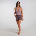 Short Duplo Feminino Fitness Sport Alma Genius ROXO