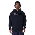 Blusão de Moletom Canguru Masulino Champion Superfleece Script Emb Logo PRETO