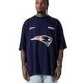 Camiseta Huge Oversized Masculina Approve x NFL II Patriots AZUL