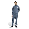 Agasalho Masculino Adidas 3 Listras Stadium TS AZUL/BRANCO
