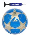 Kit Bola de Futebol de Campo Adidas UCL Champions League Club + Bomba de Ar AZUL