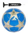 Kit Bola de Futebol de Campo Adidas UCL Champions League Club + Bomba de Ar AZUL