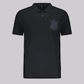 Camiseta Polo Corinthians Classic Masculina FutFanatics PRETO