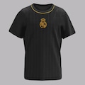 Camisa Real Madrid Lenda FutFanatics Infantil PRETO