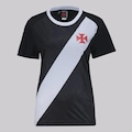 Camisa Do Vasco Principia Feminina FutFanatics PRETO