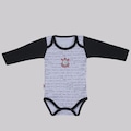 Body Manga Longa Corinthians Frases Infantil FutFanatics BRANCO