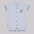 Macacão Do Santos Curto Infantil FutFanatics BRANCO