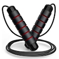 Corda de Pular Ajustável DK Fitness Academia Treino Funcional Resistente 2,8m PRETO