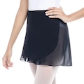 Saia Crepe Infantil Só Dança PRETO