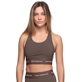 Top New Balance Sport Essentials Active Feminino MARROM