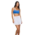 Saia Short Alto Giro Eterna Sobreposta Evase Feminino BRANCO
