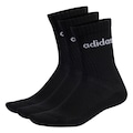 Meia adidas Unissex C Lin Crew - 3 Pares PRETO/BRANCO