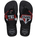 Chinelo Havaianas Top Times São Paulo Masculino PRETO/VERMELHO
