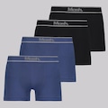 Kit Cueca Boxer Mash sem Costura - 4 Unidades PRETO