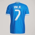Camisa Real Madrid III 25/26 Masculina adidas Jogador 7 Vini Jr. AZUL