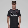 Camisa West Ham II 25/26 Masculina Umbro PRETO