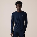 Camiseta Manga Longa Fila Basic Sports Masculina AZUL ESCURO