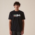 Camiseta Fila Comfort Tour Motor Sport Masculina PRETO