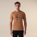 Camiseta Fila One World Letter Masculina MARROM