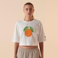 Camiseta Fila Oversized Orange Gt Feminina BRANCO