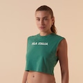 Camiseta Regata Fila Cropped Gt II Feminina VERDE