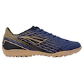 Chuteira Society Penalty Garra Y-2.0 - Adulto AZUL ESC/OURO