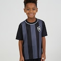 Camisa Botafogo Intenso Braziline - Infantil PRETO/CINZA